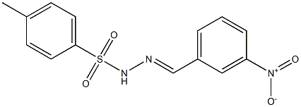 Benzenesulfonic acid,4-methyl-, 2-[(3-nitrophenyl)methylene]hydrazide 结构式