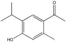 1-(4-hydroxy-2-methyl-5-propan-2-ylphenyl)ethanone 结构式