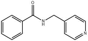 N-(吡啶-4-基甲基)苯甲酰胺 结构式