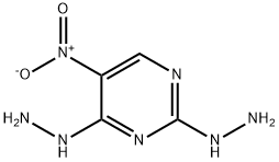 (4-hydrazinyl-5-nitro-pyrimidin-2-yl)hydrazine 结构式