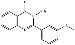 3-amino-2-(3-methoxyphenyl)quinazolin-4(3H)-one 结构式