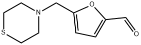 5-(硫代吗啉-4-基甲基)呋喃-2-甲醛 结构式