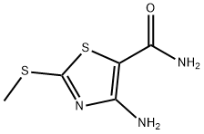 4-氨基-2-(甲硫基)-1,3-噻唑-5-甲酰胺 结构式