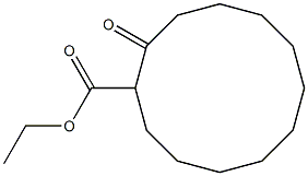 Cyclododecanecarboxylic acid, 2-oxo-, ethyl ester 结构式