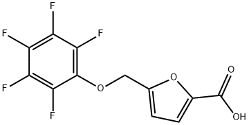 5-(五氟苯氧基甲基)呋喃-2-羧酸 结构式
