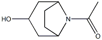 1-(3-hydroxy-8-azabicyclo[3.2.1]oct-8-yl)ethanone 结构式