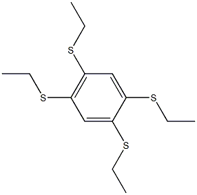 Benzene, 1,2,4,5-tetrakis(ethylthio)- 结构式