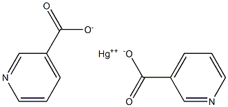 3-Pyridinecarboxylic acid, mercury(2+) salt 结构式