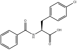 N-苯甲酰基-DL-4-氯苯丙氨酸 结构式