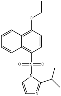 1-((4-ethoxynaphthalen-1-yl)sulfonyl)-2-isopropyl-1H-imidazole 结构式