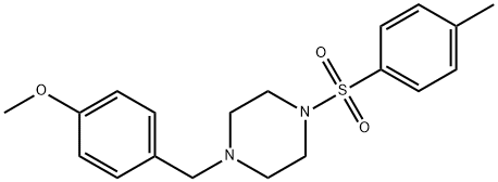 1-(4-methoxybenzyl)-4-[(4-methylphenyl)sulfonyl]piperazine 结构式