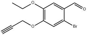 2-溴-5-乙氧基-4-(2-丙炔氧基)苯甲醛 结构式