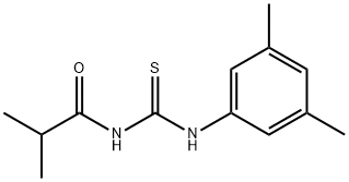 N-{[(3,5-dimethylphenyl)amino]carbonothioyl}-2-methylpropanamide 结构式