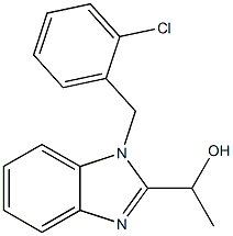 1-(1-(2-chlorobenzyl)-1H-benzo[d]imidazol-2-yl)ethan-1-ol 结构式