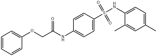 N-(4-{[(2,4-dimethylphenyl)amino]sulfonyl}phenyl)-2-phenoxyacetamide 结构式