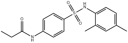 N-(4-{[(2,4-dimethylphenyl)amino]sulfonyl}phenyl)propanamide 结构式