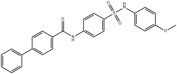 N-(4-{[(4-methoxyphenyl)amino]sulfonyl}phenyl)-4-biphenylcarboxamide 结构式