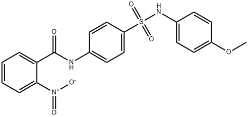 N-(4-{[(4-methoxyphenyl)amino]sulfonyl}phenyl)-2-nitrobenzamide 结构式