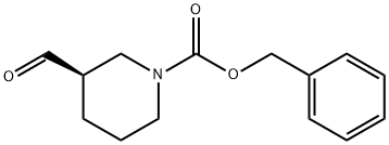 (R)-Benzyl 3-formylpiperidine-1-carboxylate 结构式