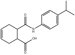 6-[(4-propan-2-ylphenyl)carbamoyl]cyclohex-3-ene-1-carboxylic acid 结构式