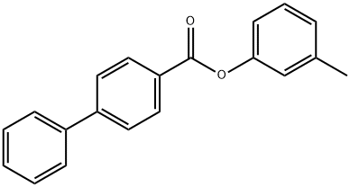 3-methylphenyl 4-biphenylcarboxylate 结构式