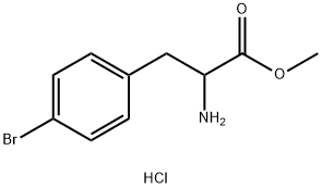 DL-4-溴苯丙氨酸甲酯盐酸盐 结构式