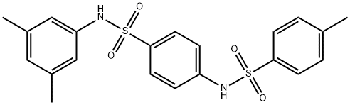 N-(4-{[(3,5-dimethylphenyl)amino]sulfonyl}phenyl)-4-methylbenzenesulfonamide 结构式