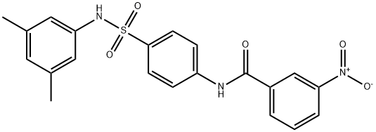 N-(4-{[(3,5-dimethylphenyl)amino]sulfonyl}phenyl)-3-nitrobenzamide 结构式