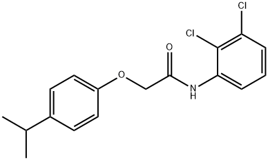 N-(2,3-dichlorophenyl)-2-(4-propan-2-ylphenoxy)acetamide 结构式