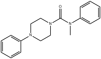 N-methyl-N,4-diphenylpiperazine-1-carboxamide 结构式