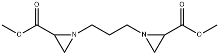 1,1'-(丙烷-1,3-二基)双(氮丙啶-2-羧酸)二甲酯 结构式