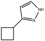 1H-Pyrazole, 3-cyclobutyl- 结构式