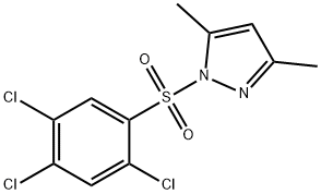 3,5-dimethyl-1-((2,4,5-trichlorophenyl)sulfonyl)-1H-pyrazole 结构式