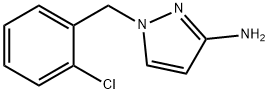 1-[(2-Chlorophenyl)methyl]pyrazol-3-amine 结构式