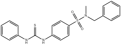 4-[(anilinocarbonothioyl)amino]-N-benzyl-N-methylbenzenesulfonamide 结构式