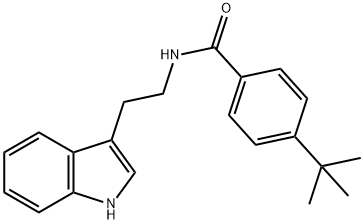 4-tert-butyl-N-[2-(1H-indol-3-yl)ethyl]benzamide 结构式
