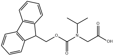2-{[(9H-芴-9-基甲氧基)羰基](丙-2-基)氨基}乙酸 结构式