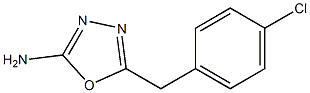 5-[(4-氯苯基)甲基]-1,3,4-噁二唑-2-胺 结构式