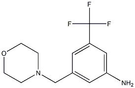 3-(吗啉甲基)-5-(三氟甲基)苯胺 结构式