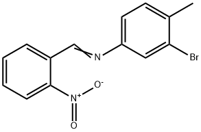 (3-bromo-4-methylphenyl)(2-nitrobenzylidene)amine 结构式