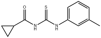 N-{[(3-methylphenyl)amino]carbonothioyl}cyclopropanecarboxamide 结构式