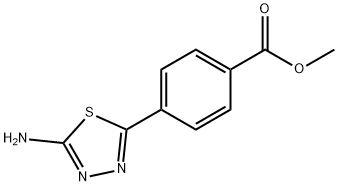 4-(5-氨基-1,3,4-噻二唑-2-基)苯甲酸甲酯 结构式