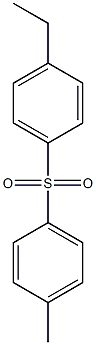 Benzene,1-ethyl-4-[(4-methylphenyl)sulfonyl]- 结构式