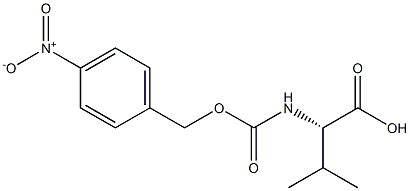 N-{[(4-硝基苯基)甲氧基]羰基}-L-缬氨酸 结构式