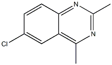 6-Chloro-2,4-dimethylquinazoline 结构式