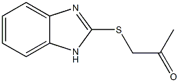 1-((1H-苯并[D]咪唑-2-基)硫代)丙烷-2-酮 结构式