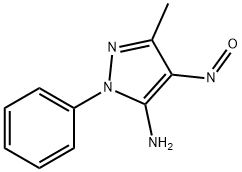 3-methyl-4-nitroso-1-phenyl-1H-pyrazol-5-amine 结构式
