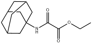 乙基 2-((3S,5S,7S)-ADAMANTAN-1-基氨基)-2-氧亚基醋酸盐 结构式