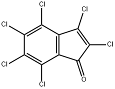1H-Inden-1-one,2,3,4,5,6,7-hexachloro- 结构式