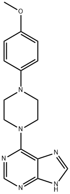 6-(4-(4-methoxyphenyl)piperazin-1-yl)-9H-purine 结构式